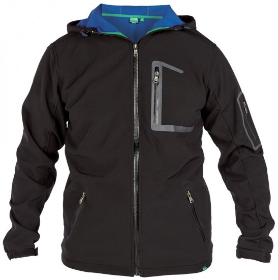 D555 Warren Softshell Jacket - Jassen - Grote Maten Herenjassen