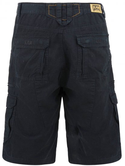 Kam Jeans Cargo Shorts Black - Shorts - Grote Maten Korte Broeken Heren