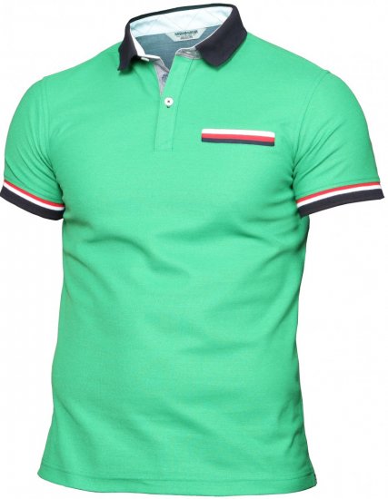 Mish Mash Goal Green - Polo shirts - Grote Maten Poloshirts Heren