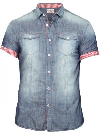 Mish Mash Deano Denim - Hemden - Overhemden Grote Maten Heren