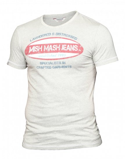 Mish Mash Petroleum Tee Grey - T-shirts - Grote Maten T-shirts Heren