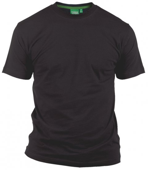 D555 Flyers Crew Neck T-shirt Black - T-shirts - Grote Maten T-shirts Heren