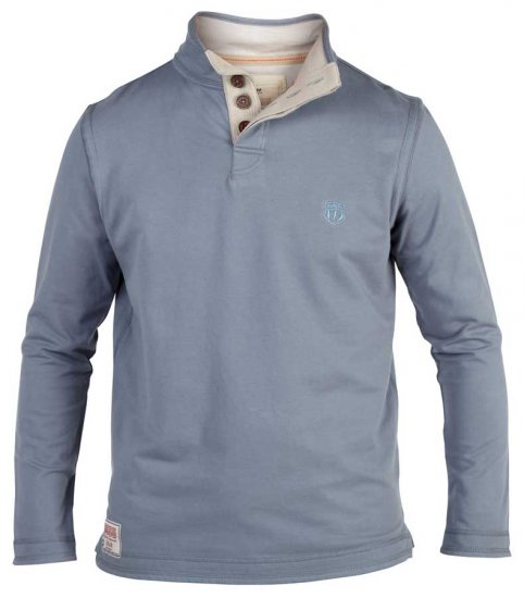 D555 Stanton Top Blue - Sweaters & hoodies - Sweaters & Hoodies Grote Maten Heren