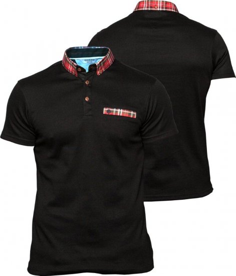 Mish Mash Black Scoot - Polo shirts - Grote Maten Poloshirts Heren
