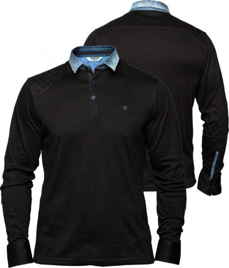Mish Mash Black South - Polo shirts - Grote Maten Poloshirts Heren
