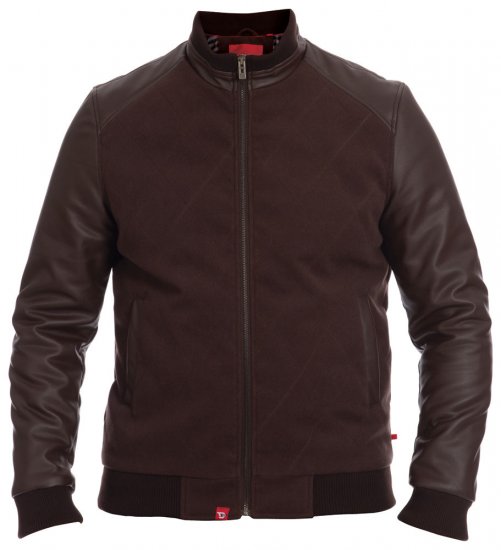 D555 Hurst Faux Leather Jacket - Jassen - Grote Maten Herenjassen