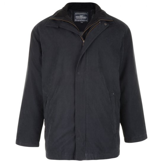 Kam Jeans Casual Coat Black - Jassen - Grote Maten Herenjassen