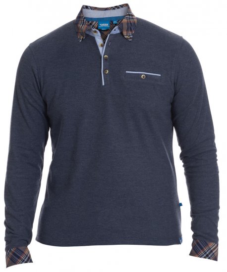 D555 Clarke L/S Polo - Polo shirts - Grote Maten Poloshirts Heren