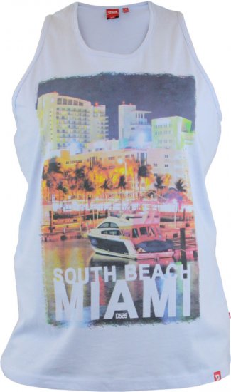 D555 Vest Miami Blue - T-shirts - Grote Maten T-shirts Heren