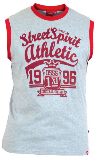 D555 Vest Rally Grey - T-shirts - Grote Maten T-shirts Heren