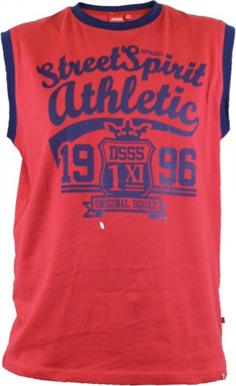 D555 Vest Rally Red - T-shirts - Grote Maten T-shirts Heren