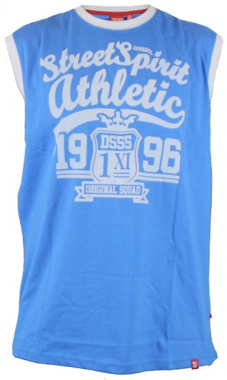 D555 Vest Rally Blue - T-shirts - Grote Maten T-shirts Heren