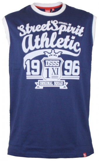 D555 Vest Rally Navy - T-shirts - Grote Maten T-shirts Heren