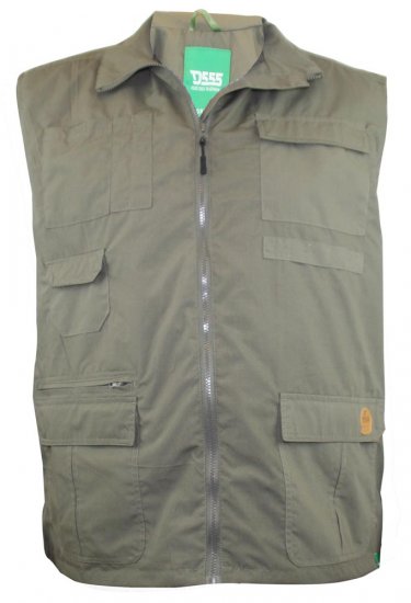 D555 Jake Vest Khaki - Jassen - Grote Maten Herenjassen