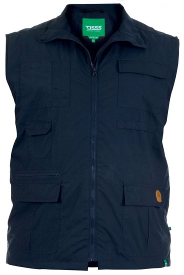 D555 Jake Vest Navy - Jassen - Grote Maten Herenjassen