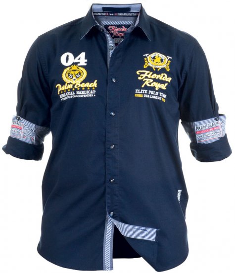 D555 Dirk Shirt - Hemden - Overhemden Grote Maten Heren