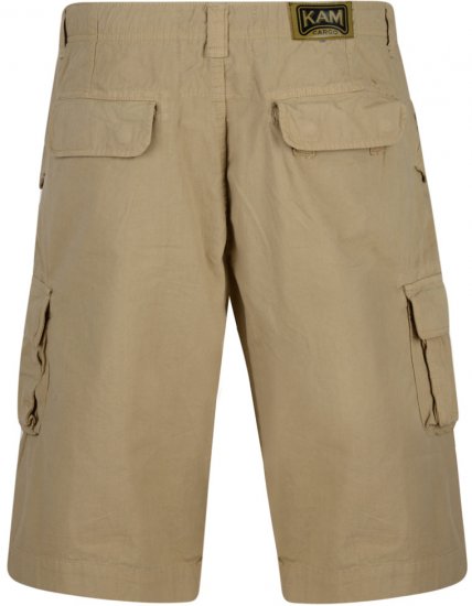 Kam Jeans 386 Cargo Shorts Sand - Shorts - Grote Maten Korte Broeken Heren