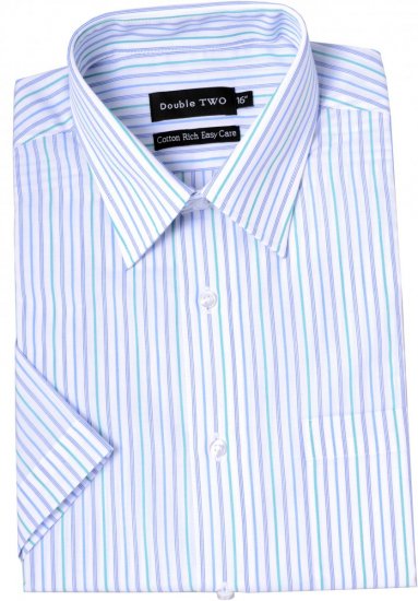 Double TWO Formal Shirt Mint - Hemden - Overhemden Grote Maten Heren