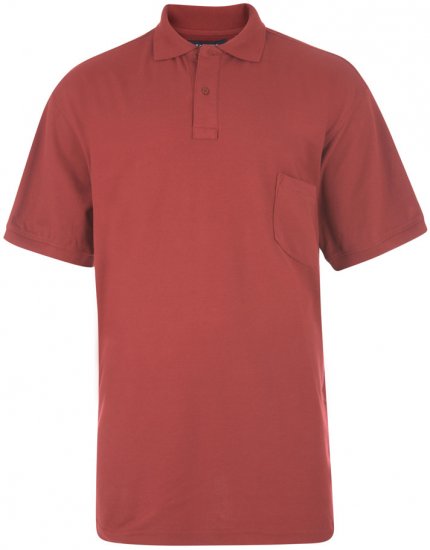 Kam Jeans Polo Red - Polo shirts - Grote Maten Poloshirts Heren