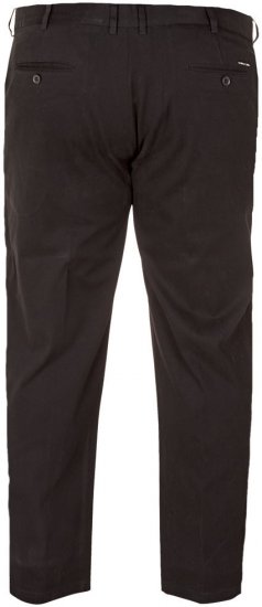 D555 Bruno Stretch Chino pants with Extenda Waist Black - Jeans & broeken - Jeans & Broeken Grote Maten Heren