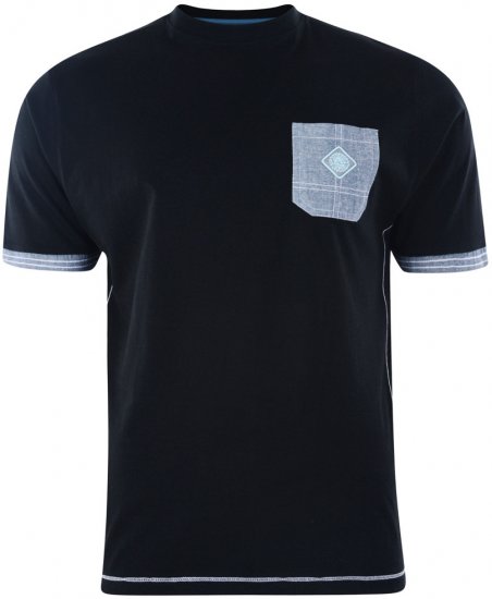 Kam Jeans 565 T-shirt Black - T-shirts - Grote Maten T-shirts Heren