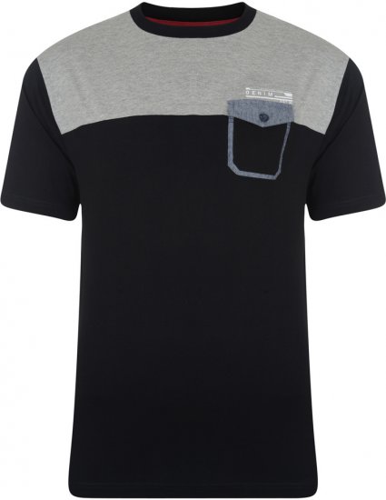 Kam Jeans 543 T-shirt Black - T-shirts - Grote Maten T-shirts Heren