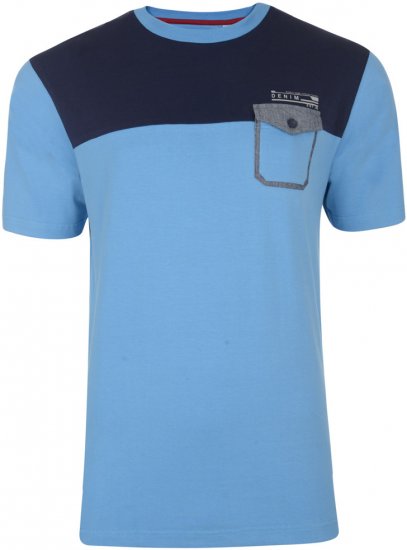 Kam Jeans 543 T-shirt Blue - T-shirts - Grote Maten T-shirts Heren