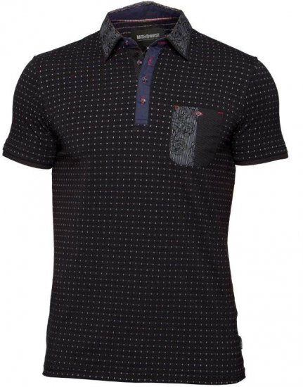 Mish Mash Fragment Black - Polo shirts - Grote Maten Poloshirts Heren