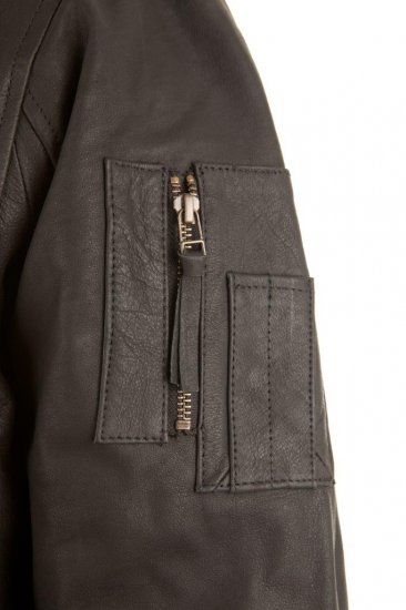 Woodland Aviator Leather jacket Brown - Jassen - Grote Maten Herenjassen