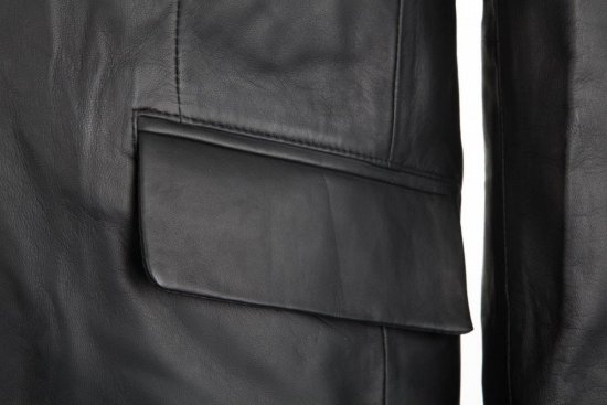 Woodland Leather Blazer Black - Jassen - Grote Maten Herenjassen