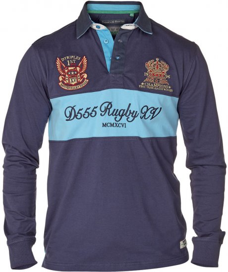 D555 Leo Navy - Polo shirts - Grote Maten Poloshirts Heren