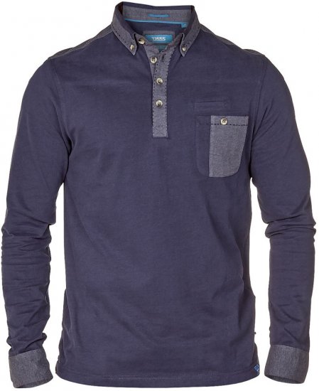 D555 Mickey Navy - Polo shirts - Grote Maten Poloshirts Heren