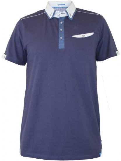 D555 Adler Navy - Polo shirts - Grote Maten Poloshirts Heren