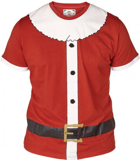 D555 Tinsel Red - T-shirts - Grote Maten T-shirts Heren