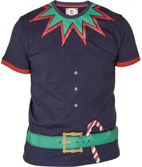 D555 Tinsel Navy - T-shirts - Grote Maten T-shirts Heren