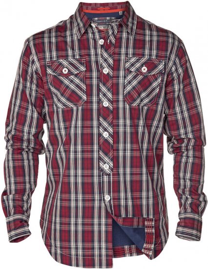 D555 Cuba Wine - Hemden - Overhemden Grote Maten Heren