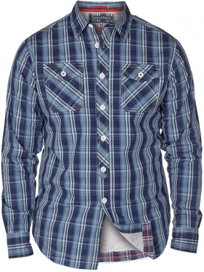 D555 Kona Navy - Hemden - Overhemden Grote Maten Heren