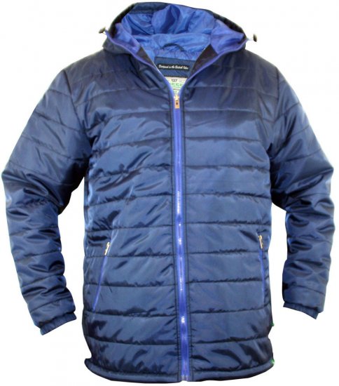 D555 Ardon Jacket Blue - Jassen - Grote Maten Herenjassen