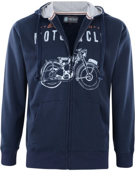 Kam Jeans 788 Navy Hoodie - Sweaters & hoodies - Sweaters & Hoodies Grote Maten Heren