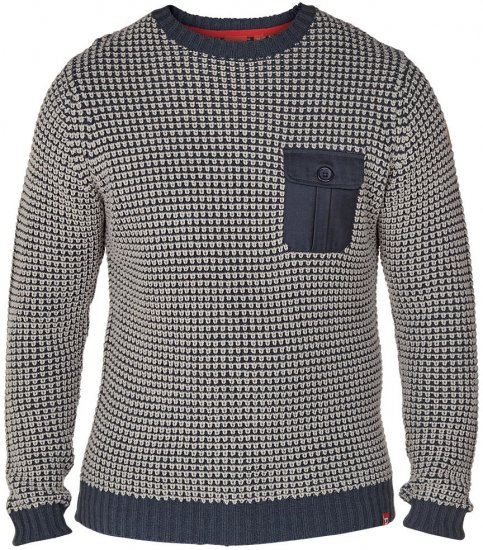 D555 Jerry Navy - Sweaters & hoodies - Sweaters & Hoodies Grote Maten Heren