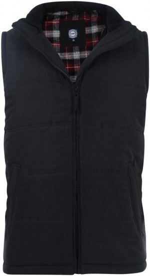 Kam Jeans Bodywarmer Black - Jassen - Grote Maten Herenjassen