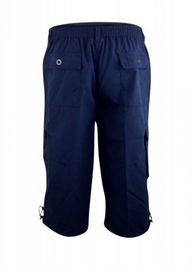 D555 Mason Cargo Shorts Navy - Shorts - Grote Maten Korte Broeken Heren