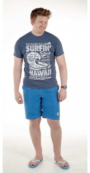 D555 Francis Blue T-shirt - T-shirts - Grote Maten T-shirts Heren