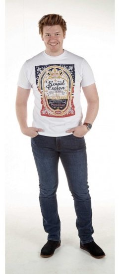 D555 Roderick White T-shirt - T-shirts - Grote Maten T-shirts Heren