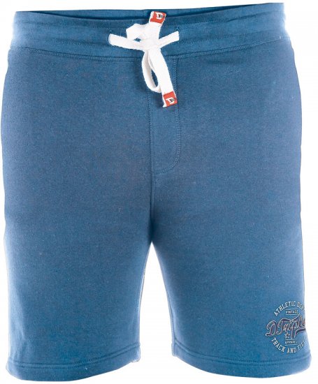 D555 Troy Blue Melange Short - Joggingbroeken & shorts - Joggingbroeken & Shorts Heren Grote Maten