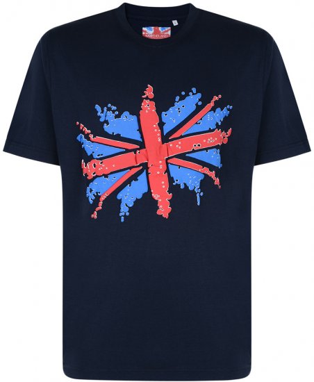 Kam Jeans Union Jack T-shirt - T-shirts - Grote Maten T-shirts Heren