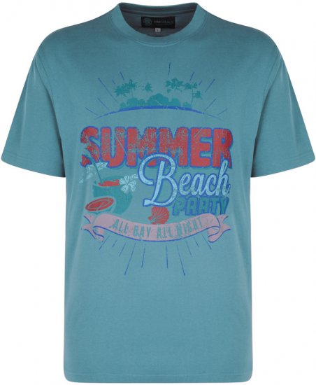 Kam Jeans Summer Beach 2-pack T-shirt - T-shirts - Grote Maten T-shirts Heren