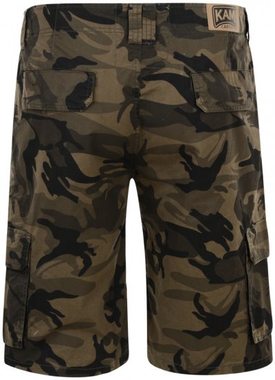 Kam Jeans Cargo Twill Camo Shorts - Shorts - Grote Maten Korte Broeken Heren