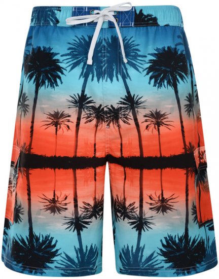 Kam Jeans Palm Swim Short - Ondergoed & zwem - Grote Maten Ondergoed Heren