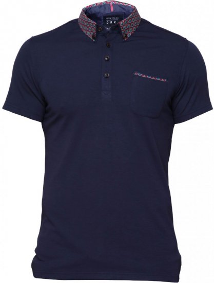 Mish Mash Thornhill Polo Navy - Polo shirts - Grote Maten Poloshirts Heren